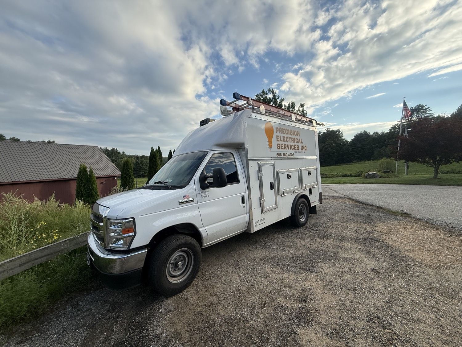 Precision Electrical Services Inc work van
